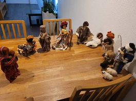 Handgefertigte Krippenfiguren