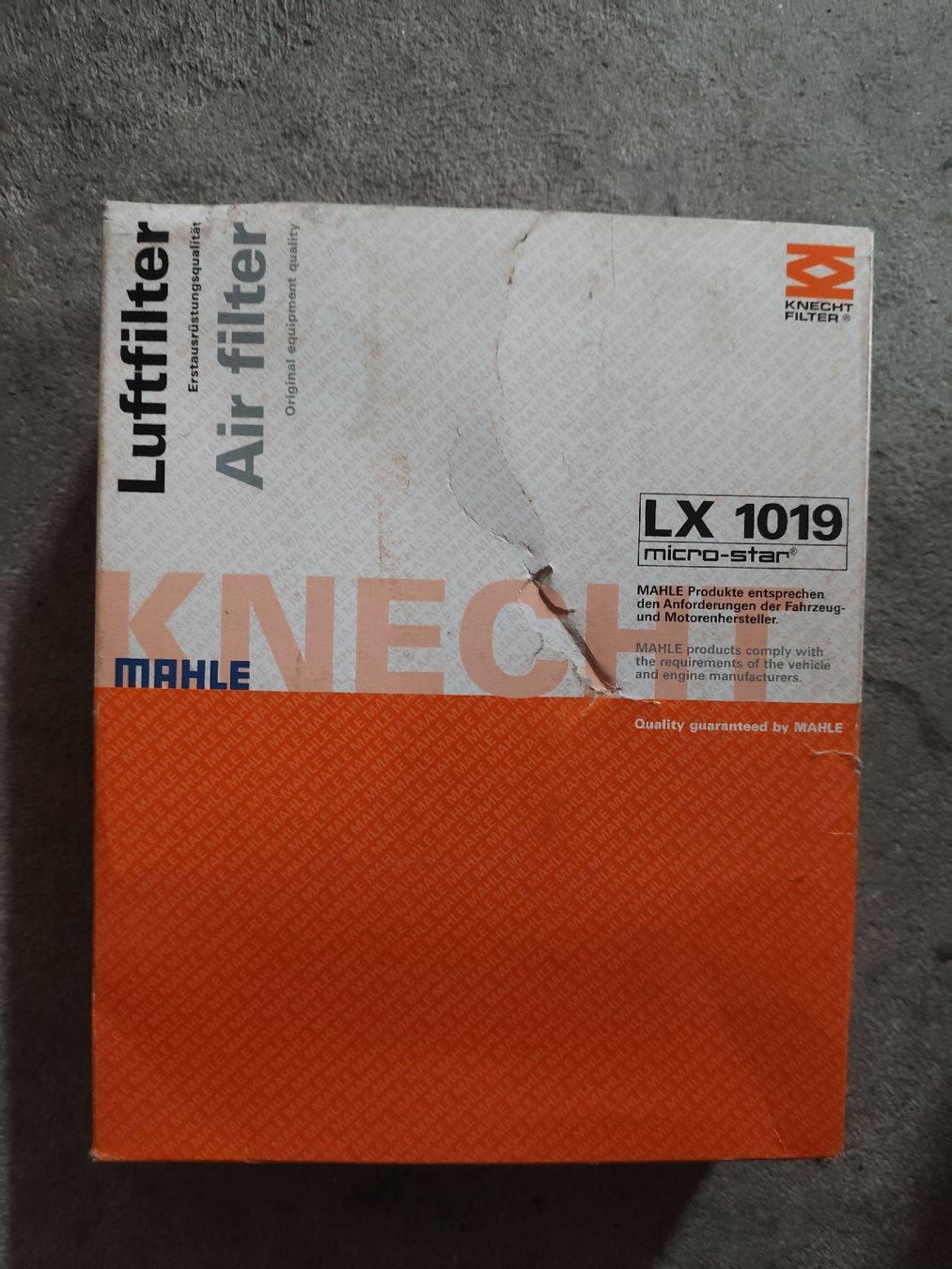 Audi Tutti pezzi di ricambio auto: Luftfilter Mahle LX 1019 neu Audi S4/RS4 – Nuovo (secondo la descrizione) da Rebstein venduto da andi322