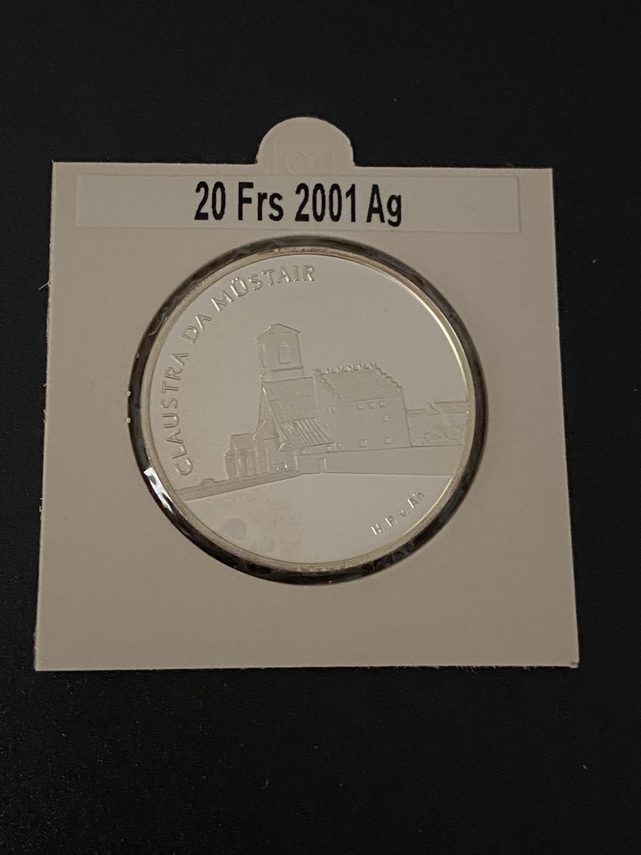 Tutti le monete: 20 francs 2001 Arg. – Nuovo (secondo la descrizione) da Genève venduto da Mar7319