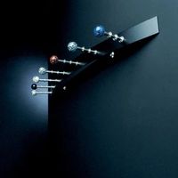 Garderobe Memphis Style Garderobenleiste 80er Radius Design 