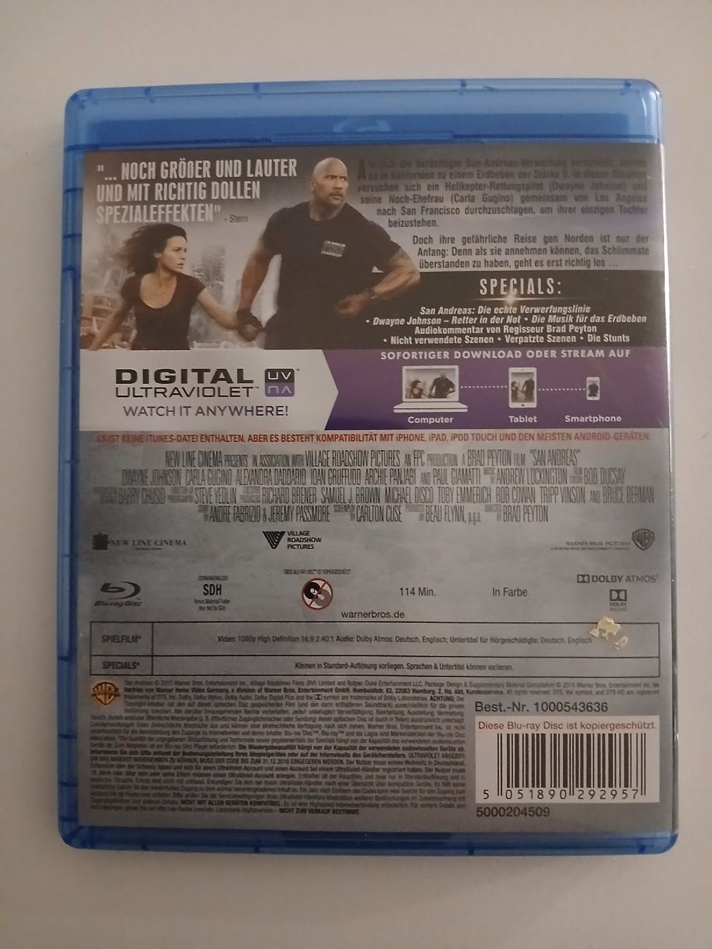 Tous les DVDs: Blu-ray San Andreas Dwayne Johnson Top Zustand – D'occasion à Berikon par pil_thm8 2