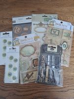 BoBunny und andere dimensional Stickers und Chipboard