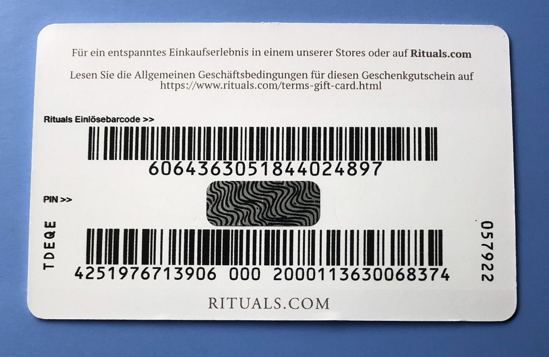 Cartes: Rituals  Geschenkkarten – D'occasion à Aarau par Angi-007 1