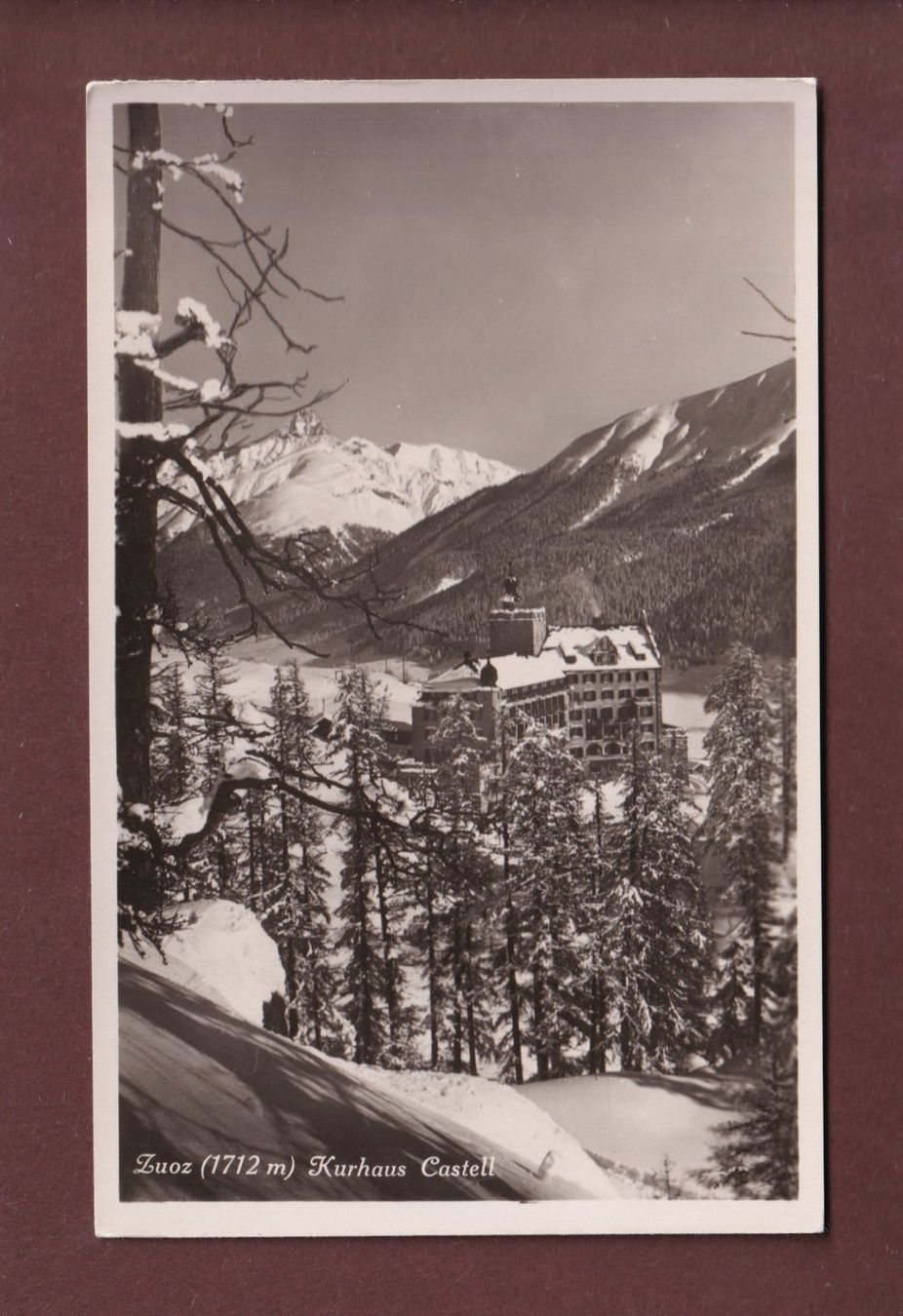 Cartoline postali: ZUOZ - Kurhaus Castell – Usato da Pully venduto da nicecards