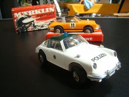 Märklin Sprint 1310 und 1318 Porsche 911 Polizei und Targa