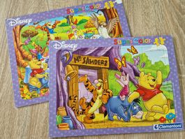 2 Winnie the Pooh Puzzles, Disney, Clementoni, Super Color