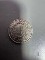 1 Franken 1936 Helvetia Münze guter Zustand