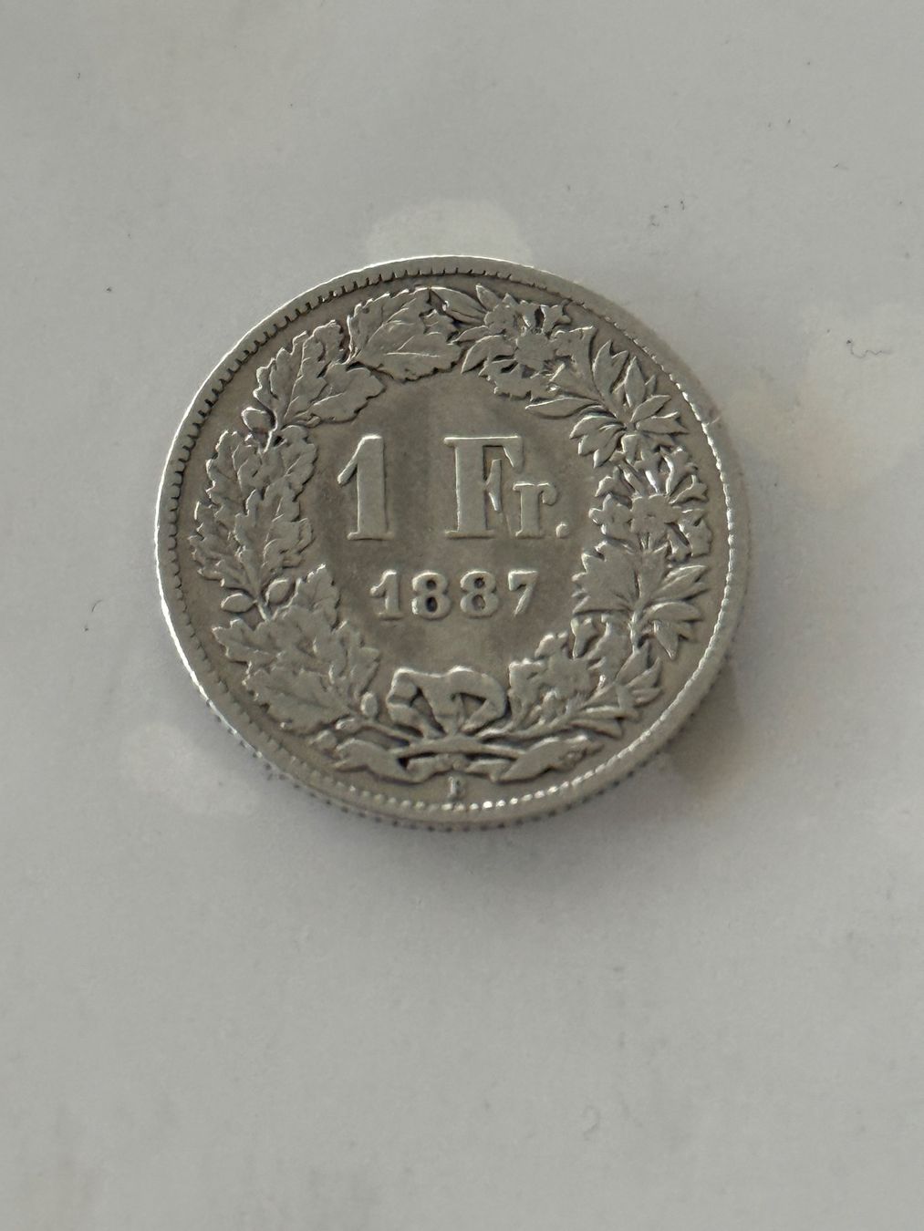 Tutti le monete: 1 Franken 1887  Rar – Usato da Wallisellen venduto da SWISS_SILVER1