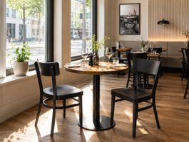 Beizenstuhl Bistrostuhl schwarz Buche Gastro neu