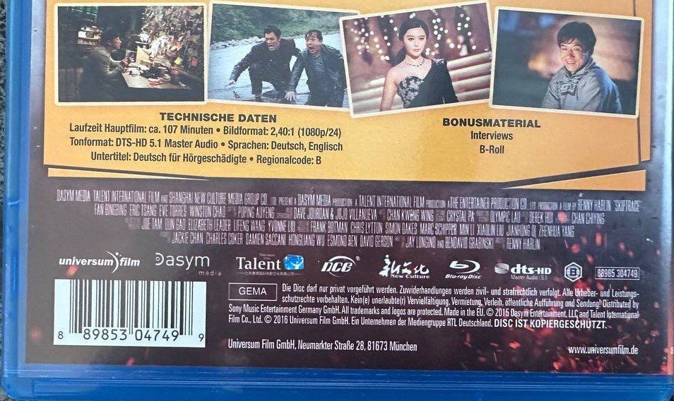 Tutti i DVDs: Skip Trace - Blu-ray Jackie Chan Action Komödie – Usato da Beringen venduto da Mantafisch1 2