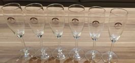 6 flûtes à champagne/6 Champagnerflöten