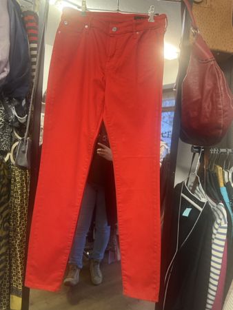 Rote Armani Exchange Hose, Super Skinny, Grösse 30