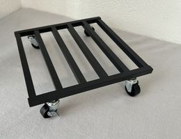 Schwerlast Pflanzenroller Metall Schwarz 30 cm – 3 Stück