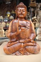Buddha Deko, Buddha-Statue, Buddha Figur, Holzskulptur 60cm