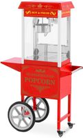 Popcornmaschine mit Wagen 1600W rot