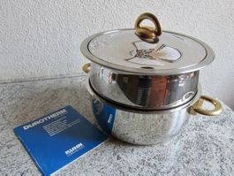 Pfanne/Kasserolle DUROTHERM PLUS mit Dämpfaufsatz/Kuhn Rikon