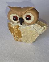 Eule Figur ist ein Naturstein Handgemacht und einzigartig 