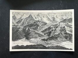 AK  ca.1930 Interlaken Panorama ungelaufen   (G1103)