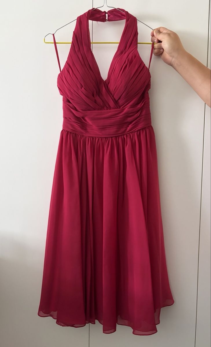 Kleider: Abendkleid Himbeerrot Grösse 36 Neckholder – Neu (gemäss Beschreibung) aus Zürich von siluku