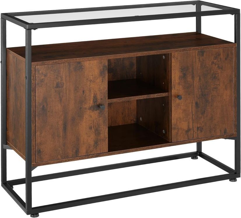 Kommoden: Sideboard Glasoberfläche Beistellschrank Einlegeböden NOVA – Neu und originalverpackt aus Lachen SZ von sw3zzy