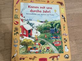 Komm mit uns durchs Jahr! Wimmelbuch für Kinder
