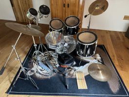 Vintage Tama Swingstar Komplett-Schlagzeug mit Paiste