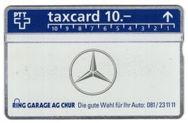 RING GARAGE AG CHUR - seltene Firmen Taxcard