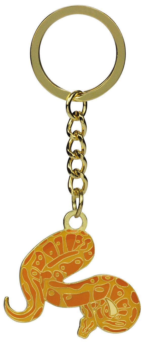 Tutte le decorazioni: Schlüsselanhänger Python orange *Ausverkauf* – Nuovo e nell'imballaggio originale da Untersiggenthal venduto da AquaTerra-Discount
