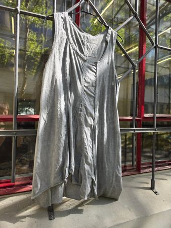 Kleidung: Oberteil ärmellos hellgrau BLACK LABEL (S)