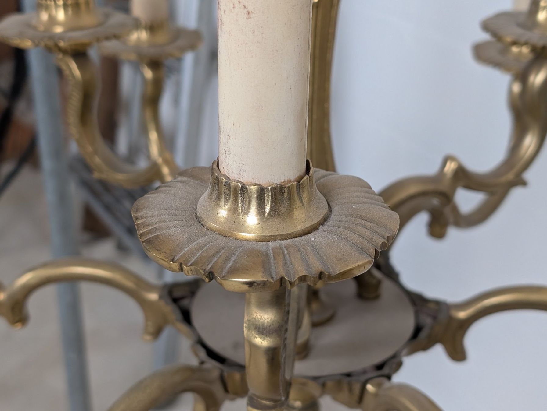 Kronleuchter & Deckenlampen: Kronleuchter 9-armig Leuchter Lüster – Gebraucht aus Winterthur von Hint17 3
