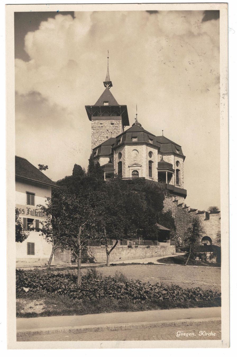 Cartoline postali: Ansichtskarte (Kirche Gösgen) – Usato da Küsnacht ZH venduto da scholli58