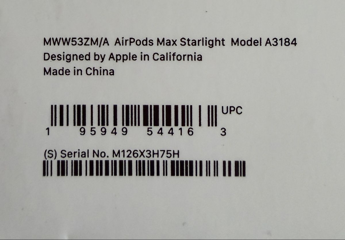 Apple Cuffie: Apple AirPods Max Starlight Model A3184 – Nuovo e nell'imballaggio originale da Pfäffikon ZH venduto da JanineW 3