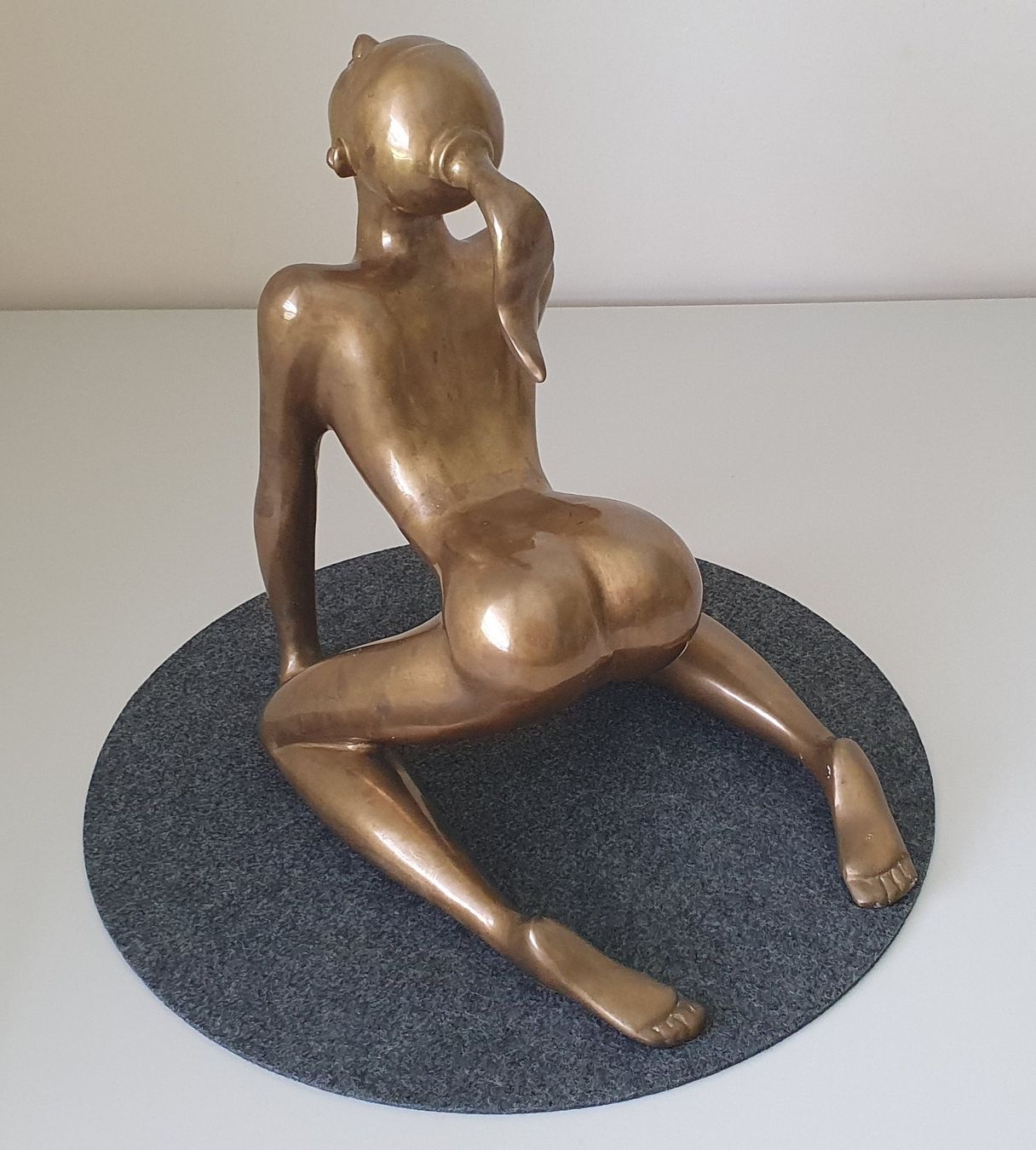 Statuette: Bronce /Messing Erotik Figur – Usato da Greppen venduto da hploetscher 2