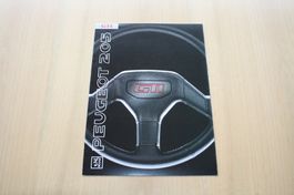 Peugeot 205 GTI - Original CH-Prospekt - 8/1990 Französisch