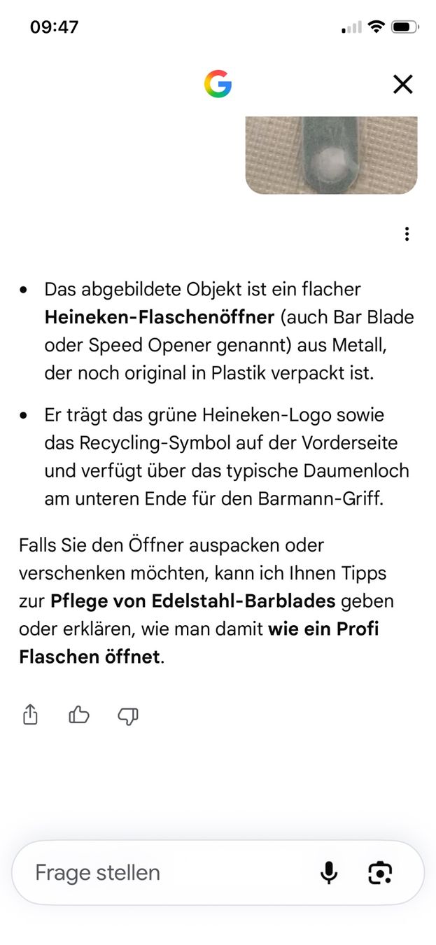 Tire-bouchons & Bouchons: Heineken - Flaschenöffner  / Bar Blade – Neuf avec emballage d'origine à Allenwinden par Obalu 2