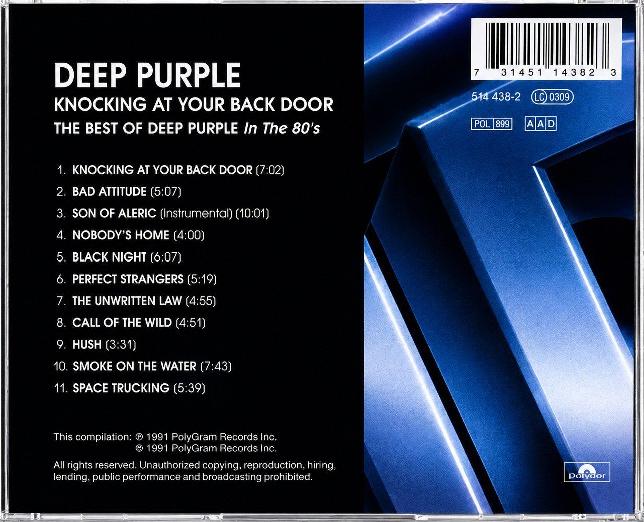 CD: CD Deep Purple "Knocking at your back Door", Nr. 946 – Nuovo e nell'imballaggio originale da Kottwil venduto da Crazyrolf 1