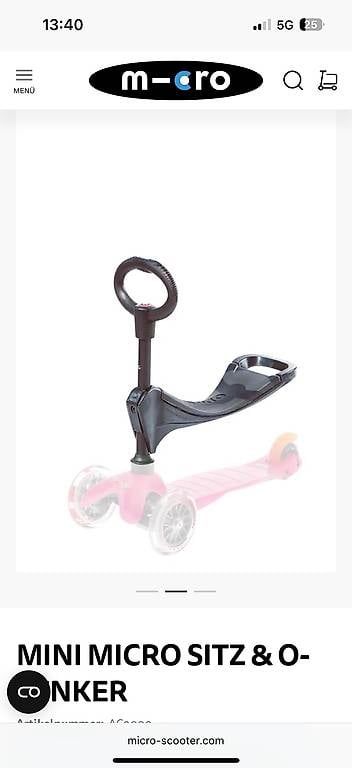 Kickboard: Mini micro sitz & Lenker – D'occasion à Reiden par Roxy2020 1