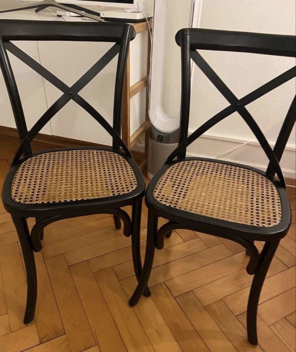 Chaises: 2er Set Stühle, Rattan – D'occasion à Zürich par nehini