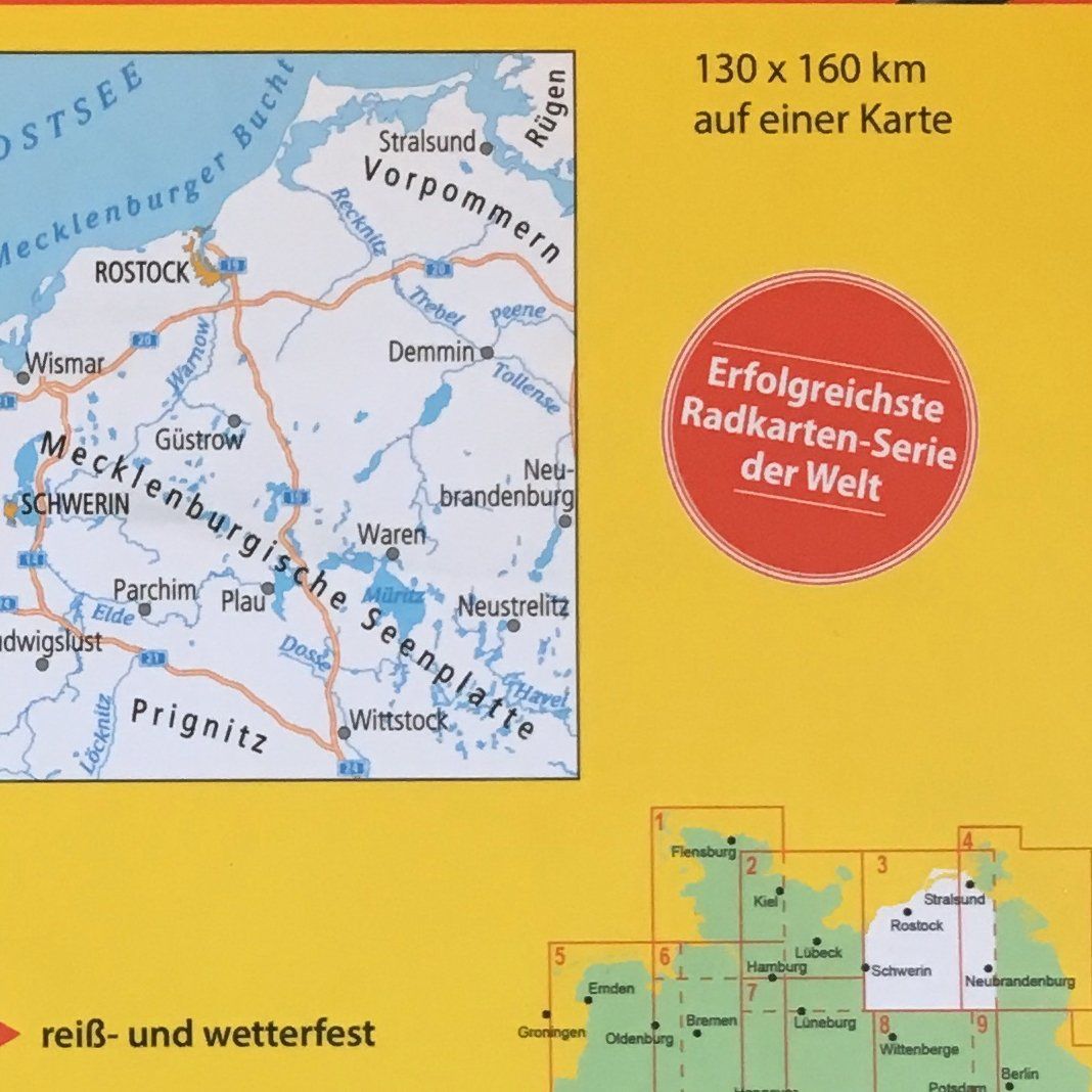 Cartine & Atlanti: Fahrradkarten Ostsee – Usato da Au ZH venduto da Wildernesspudding 2