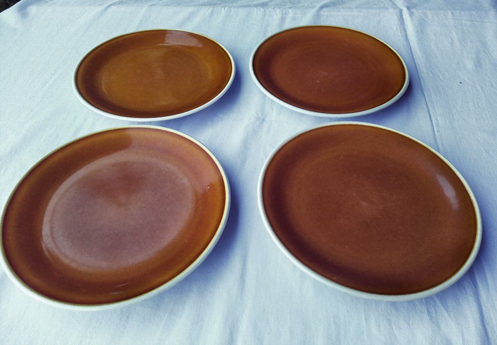 Piatti: 4 Assiettes brunes - RÖSSLER? – Usato da Morgins venduto da Laurentcorinne 1