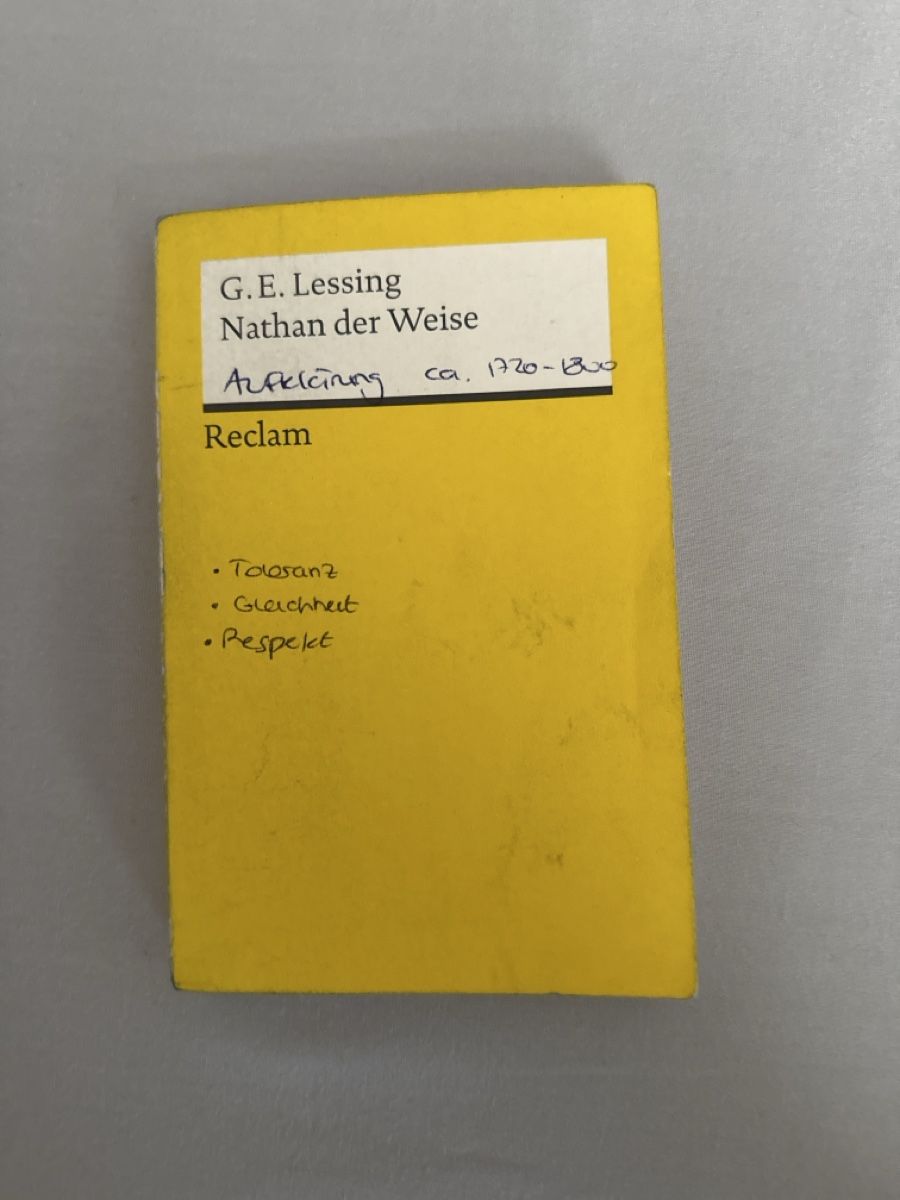 Livres: G.E. Lessing Nathan der Weise Universal-Bibliothek – D'occasion à Menziken par arb_b2kt