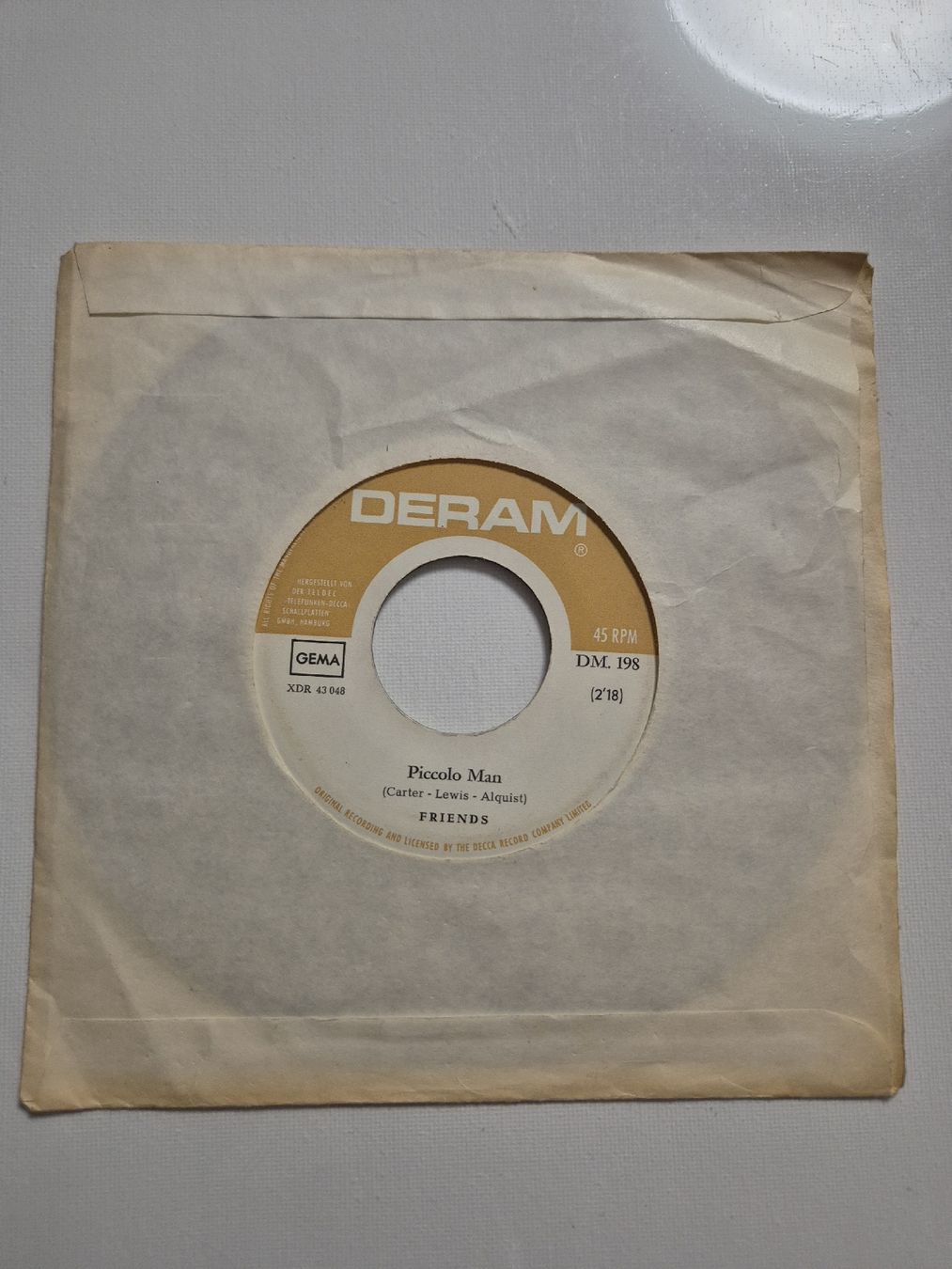 Dischi in vinile: Friends - Piccolo Man ....Single 7  – Usato da Uster venduto da newwave0