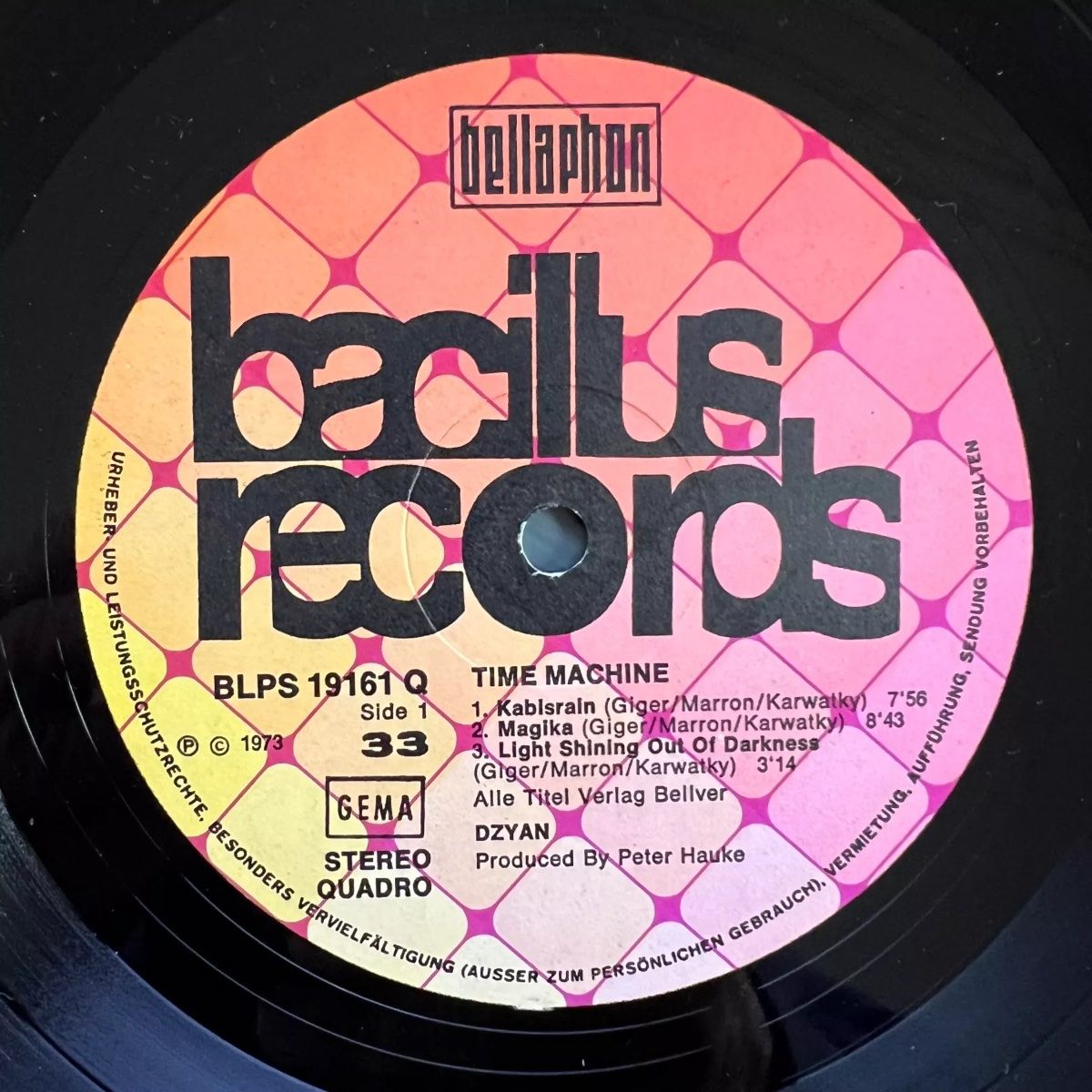 Dischi in vinile: Dzyan - Time Machine / 1. D-.Press. 1973 - Very nice Copy – Usato da Gais venduto da soundcave57 2