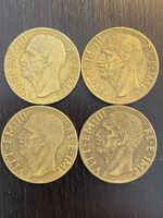 Royaume d’Italie, 4X 10 cts 1939, 40, 41, 42 bronze