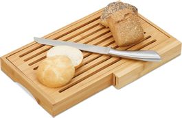 Brotschneidebrett praktisches Brotbrett Messer Edelstahl