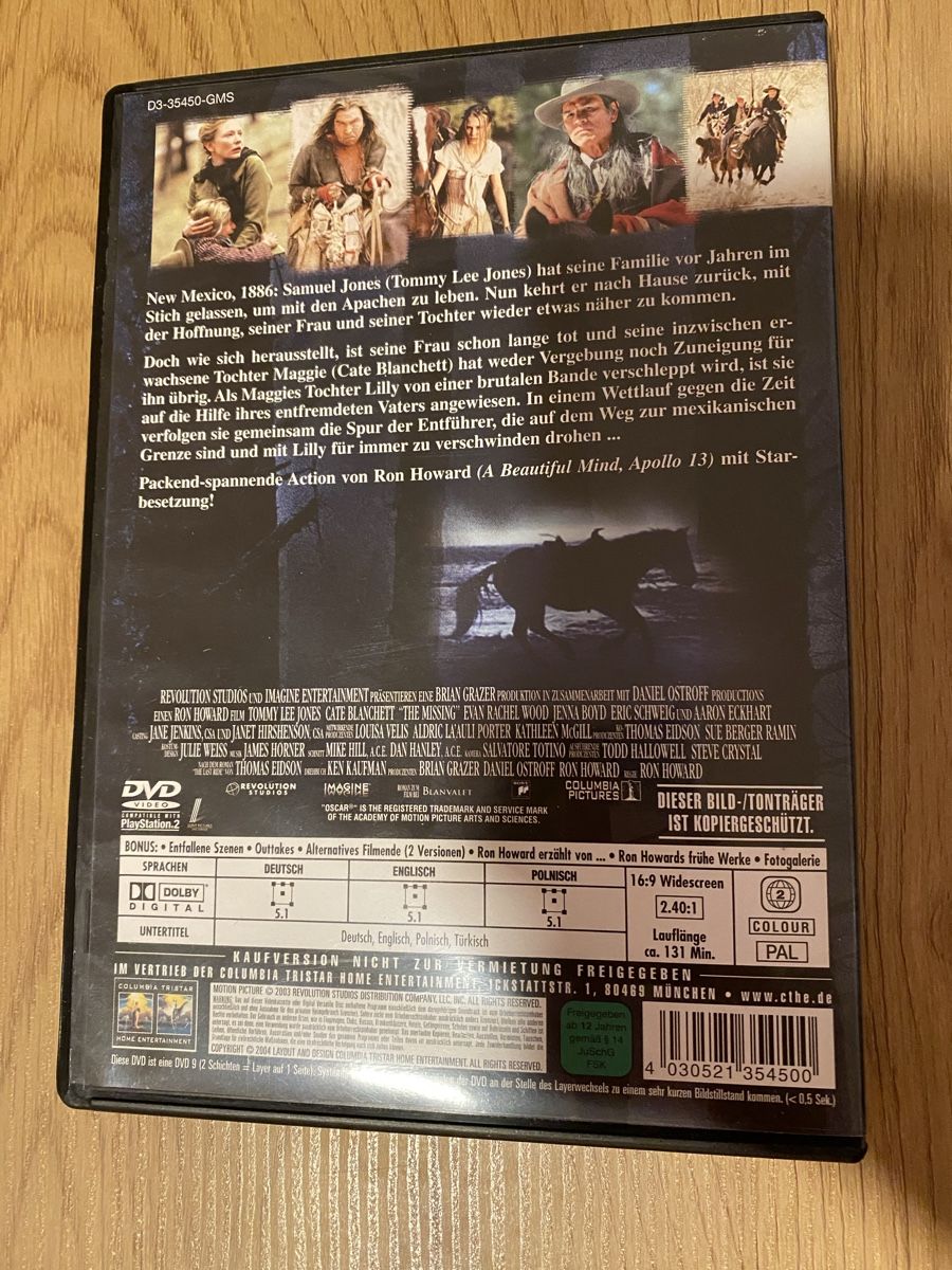 Tutti i DVDs: The Missing DVD zum Toppreis! – Usato da Liestal venduto da Knight87 1