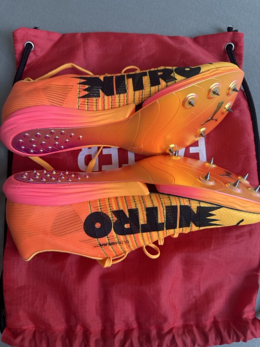 Puma Scarpe da uomo: Puma evoSPEED Nitro Elite Sprint Spikes Orange Grösse 42.5 – Nuovo (secondo la descrizione) da Bassersdorf venduto da ny_efg7 1