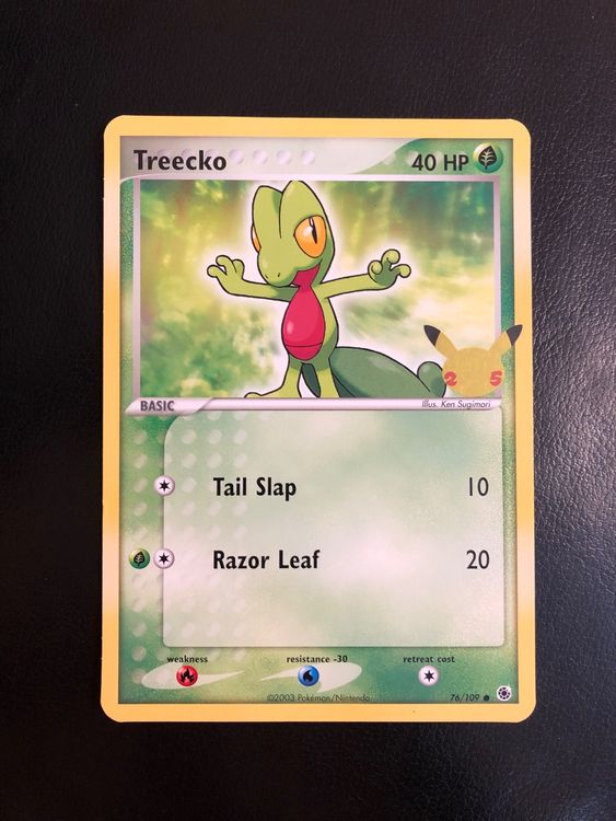 Treecko 25th Anniversary Promo SWSH132 Jumbo XXL Ab 1 | Kaufen auf Ricardo