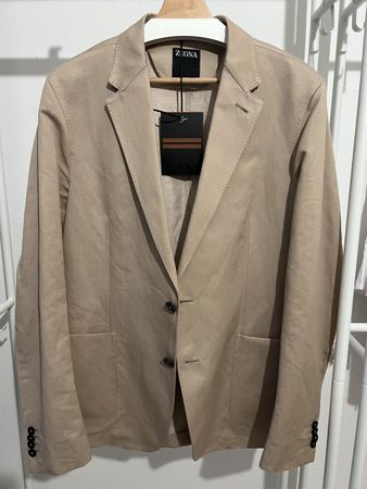Zegna Cotton Linen Blazer - Size 8/52R - New!