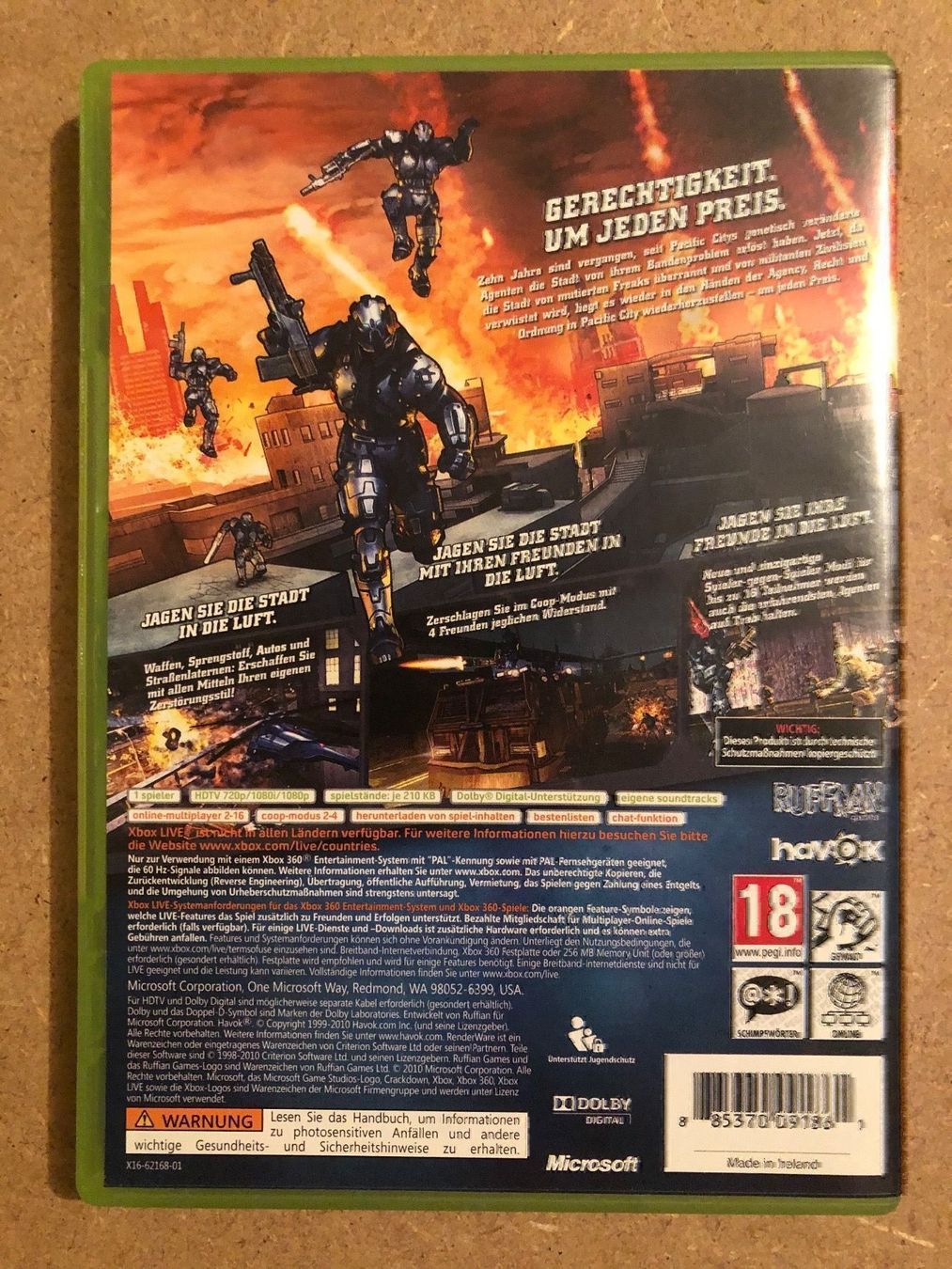 Spiele: Crackdown 2 für Xbox 360 – Gebraucht aus Kestenholz von Mad18 1